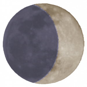 Gold and Purple Desert Moon